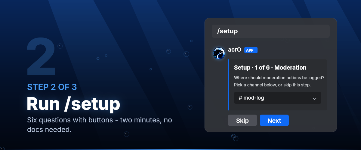 Step 2: Run /setup